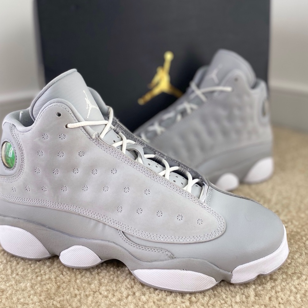 Air Jordan Retro Wolf Grey/White-Deadly Pink - 7Y